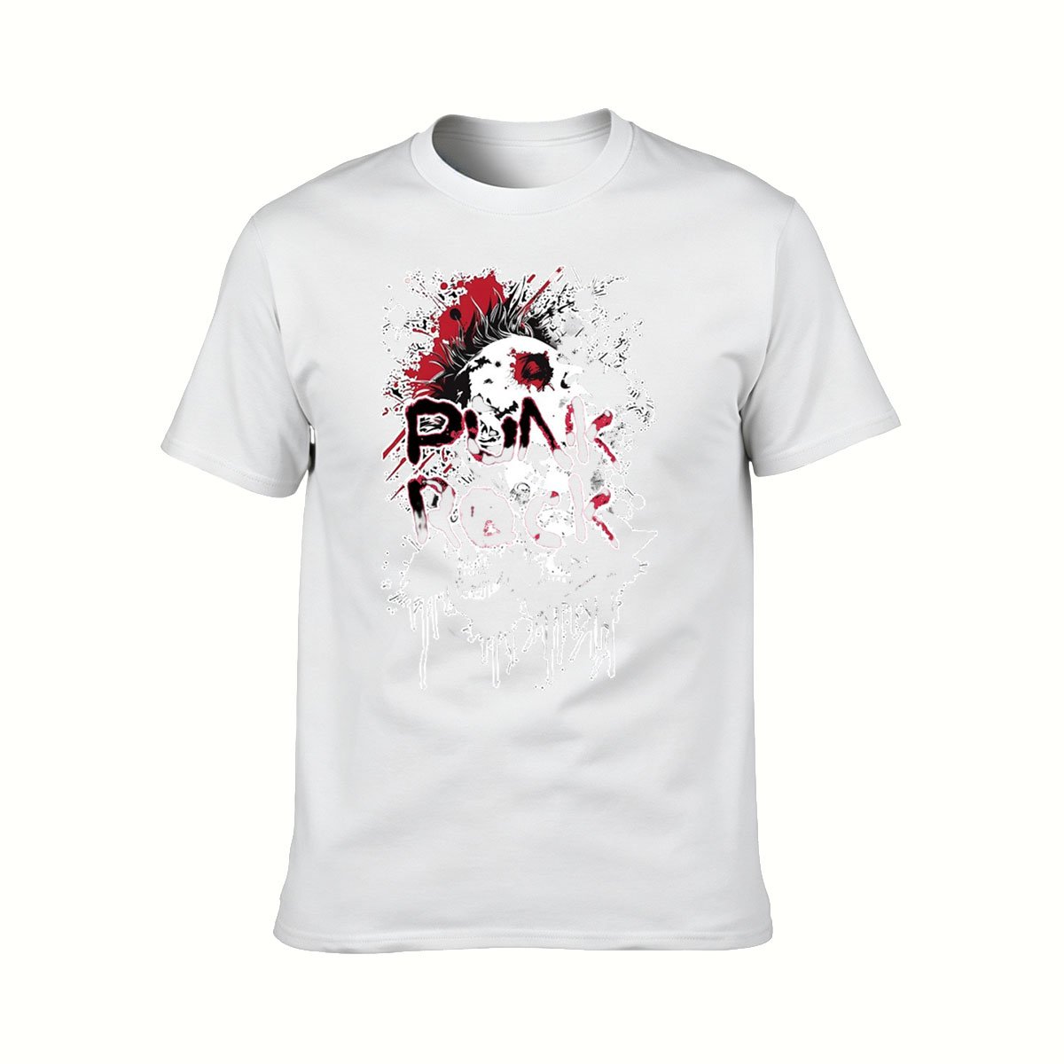 Punk Rock Skull Graphic Men's T-Shirt Music Gift - Image 2