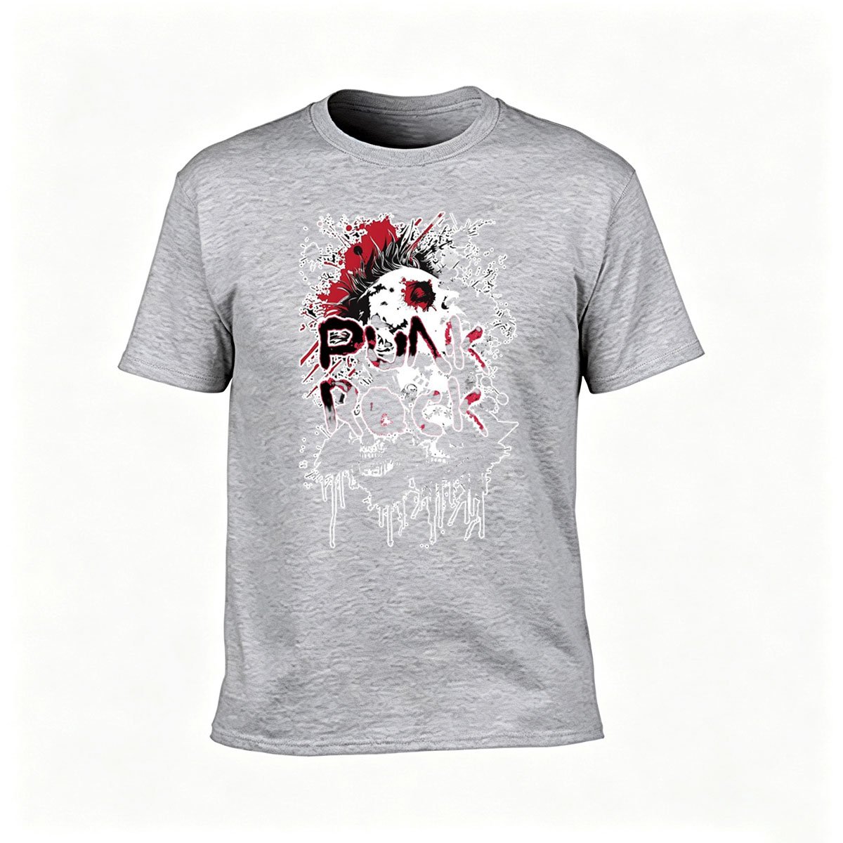 Punk Rock Skull Graphic Men's T-Shirt Music Gift - Image 3
