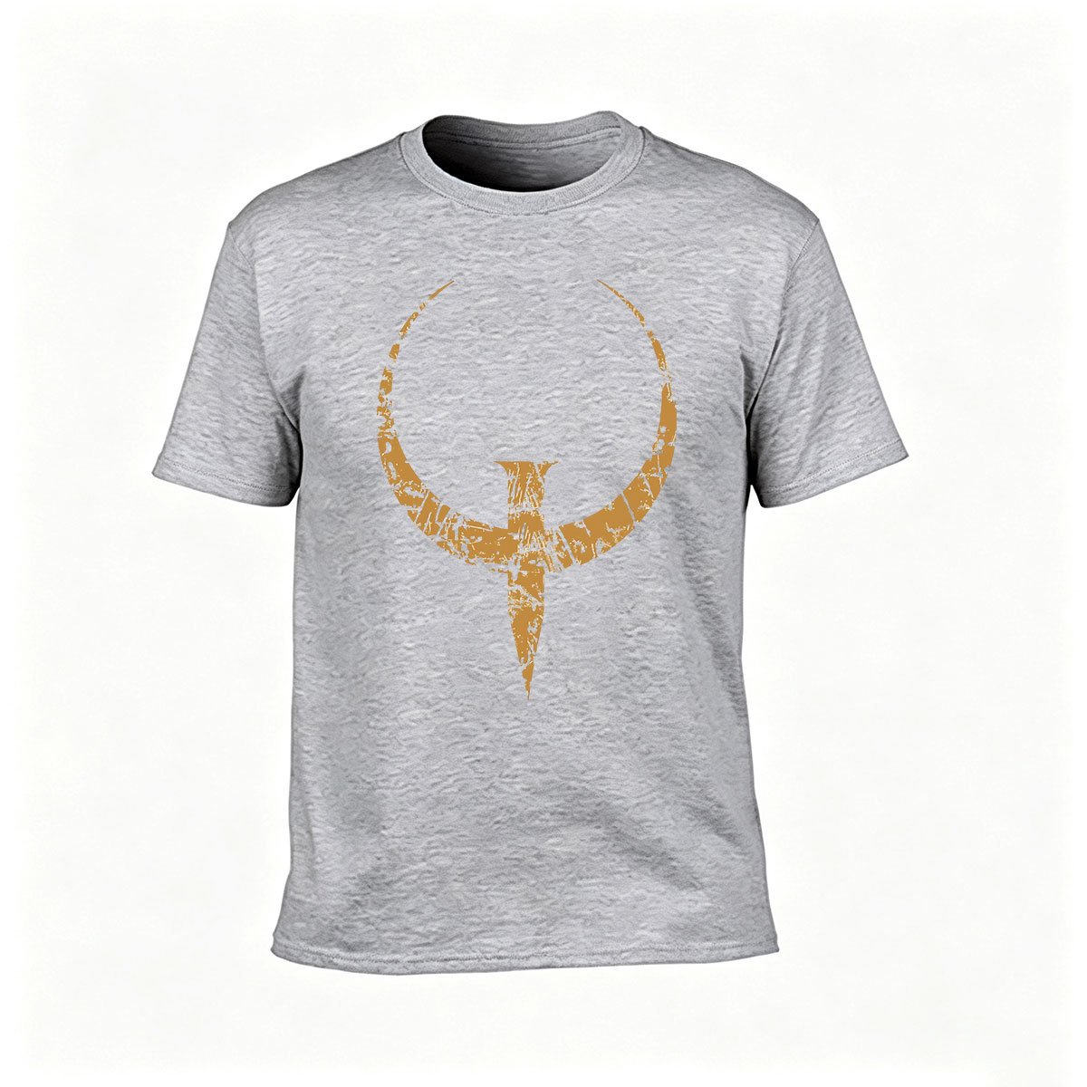 Men's Black T-Shirt with Gold Mandalorian Symbol Print Gift for Fans - Image 3