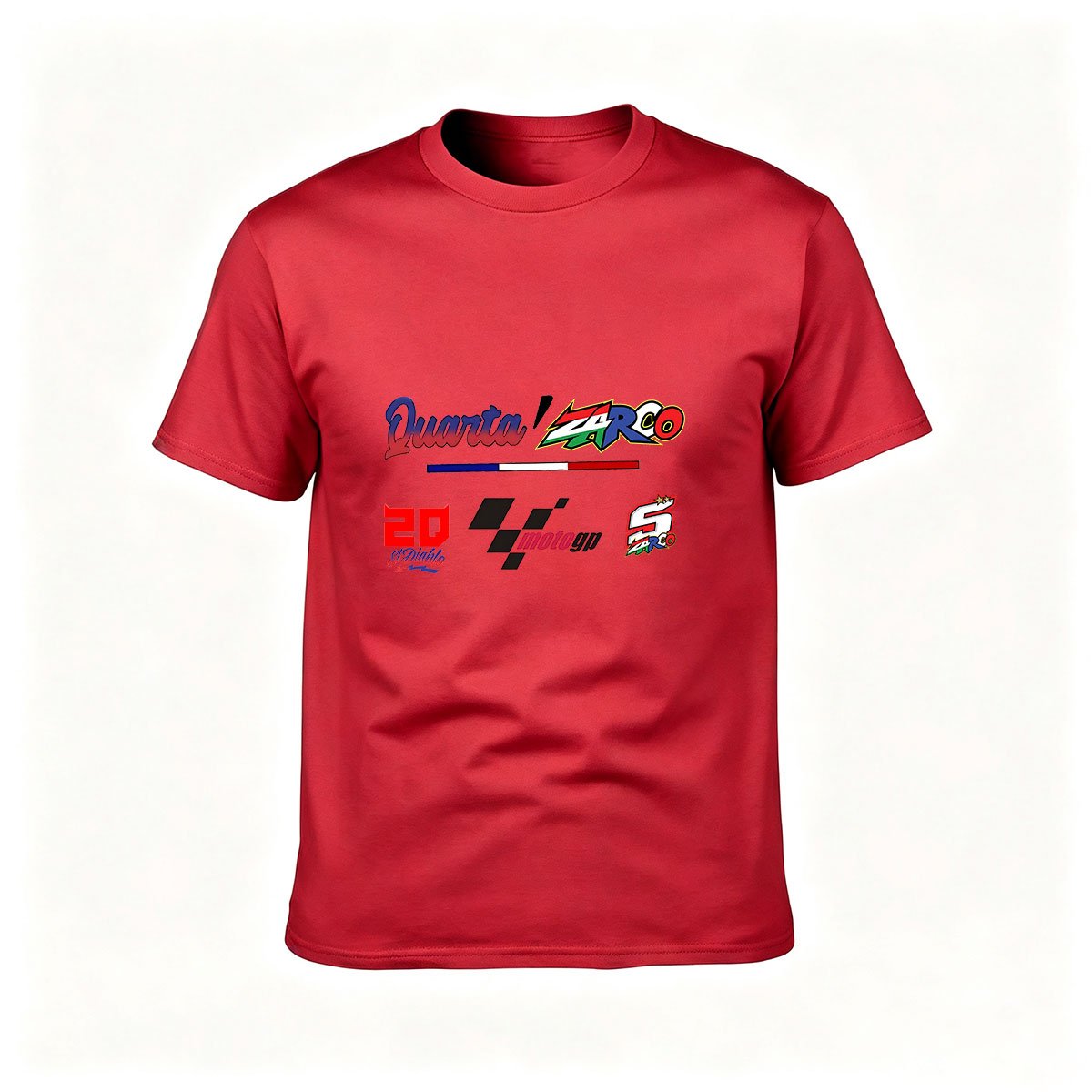 Quartarozzo Moto Racing T-Shirt Men's Gift Sport Wear - Image 5