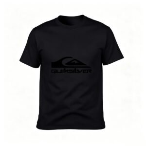 Quiksilver Logo T-Shirt Men's Black Surf Brand Tee Gift