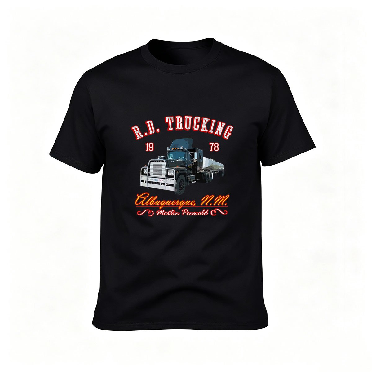 R.D. Trucking 1978 Albuquerque NM Men's T-Shirt Gift for Truckers