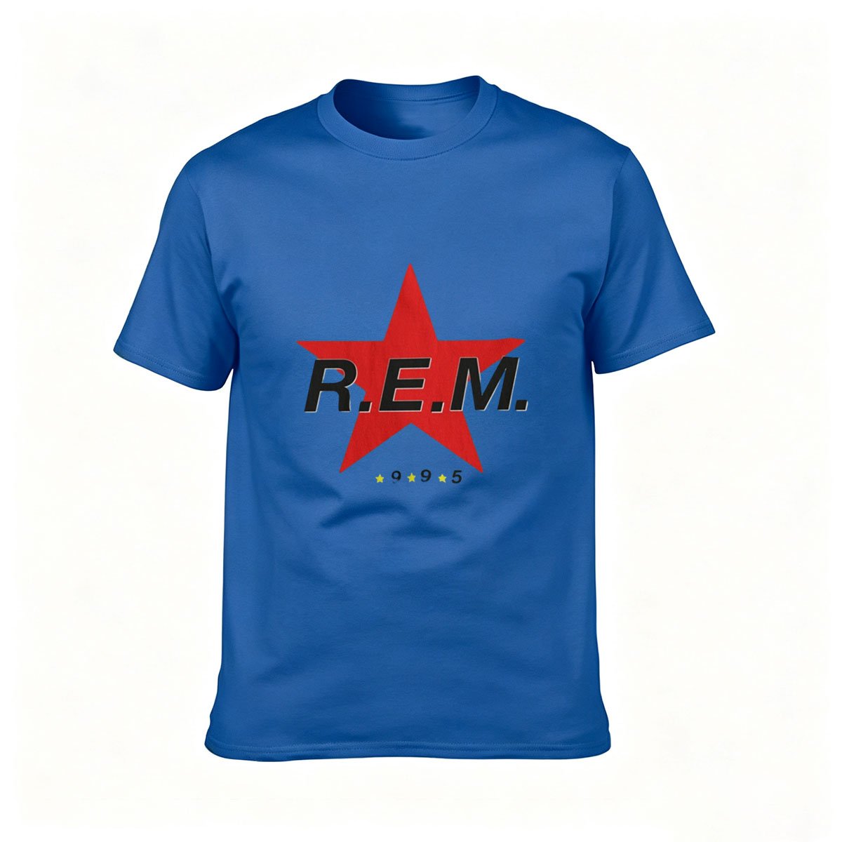 R.E.M. Red Star Logo Men's T-Shirt Music Band Gift Tee - Image 4