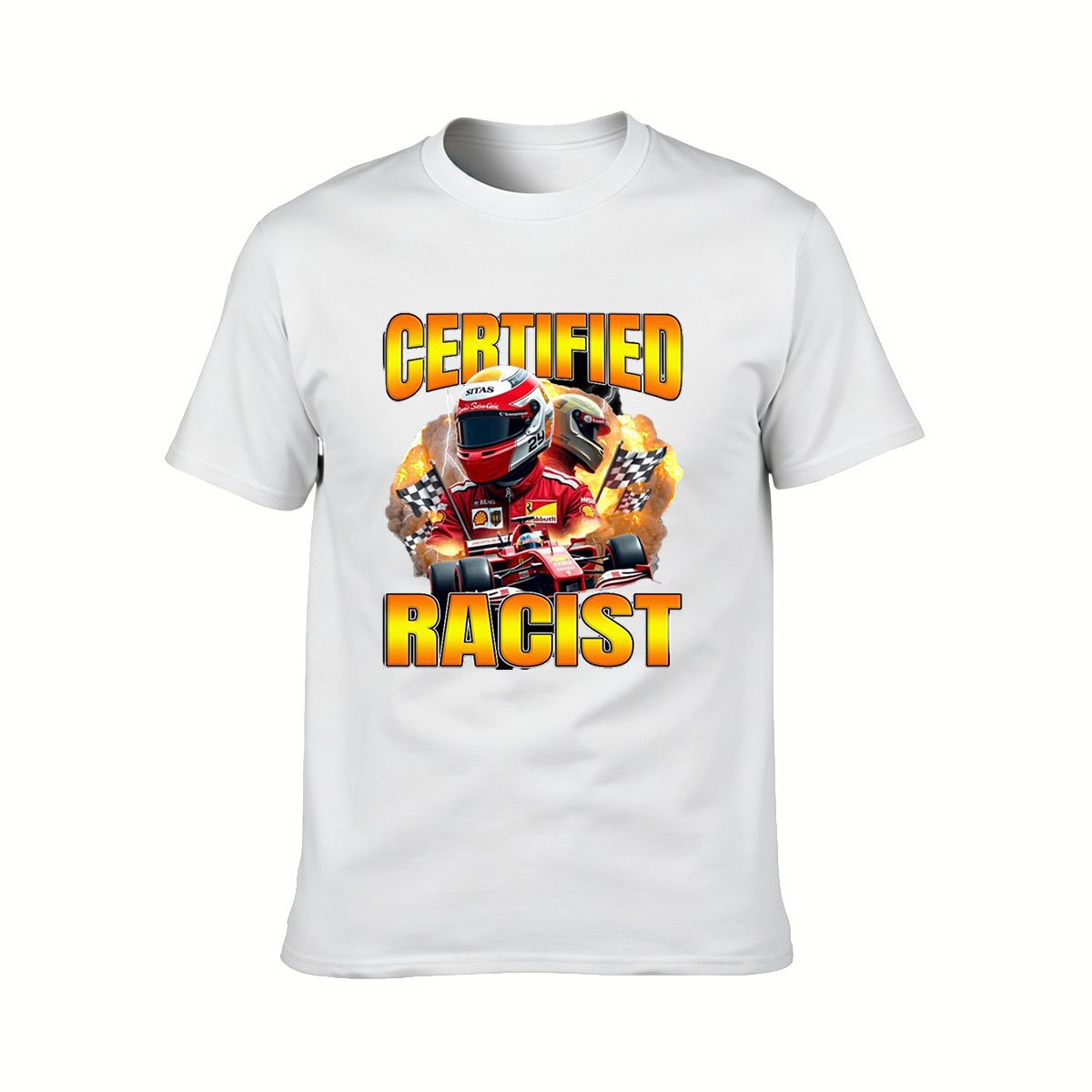 Certified Racer Men's T-Shirt Racing Gift Tee - Image 2