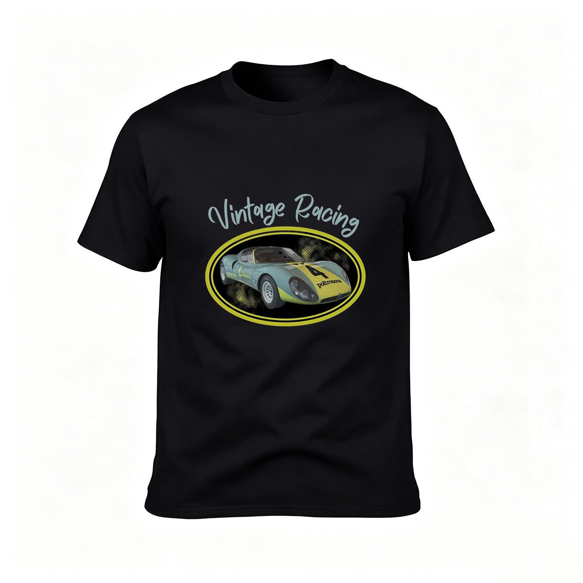 Vintage Racing Car Graphic Men's T-Shirt Gift for Car Enthusiasts
