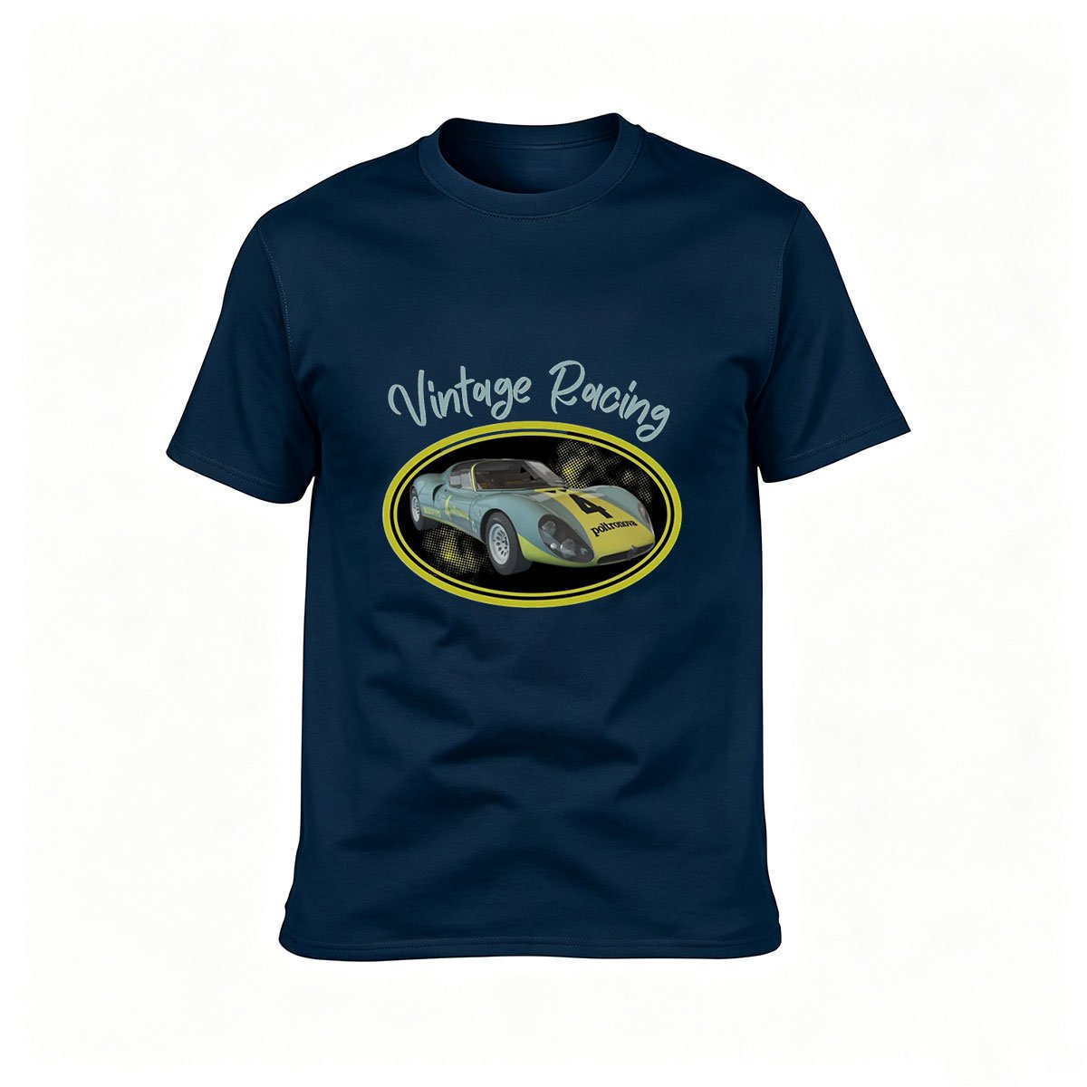 Vintage Racing Car Graphic Men's T-Shirt Gift for Car Enthusiasts - Image 6