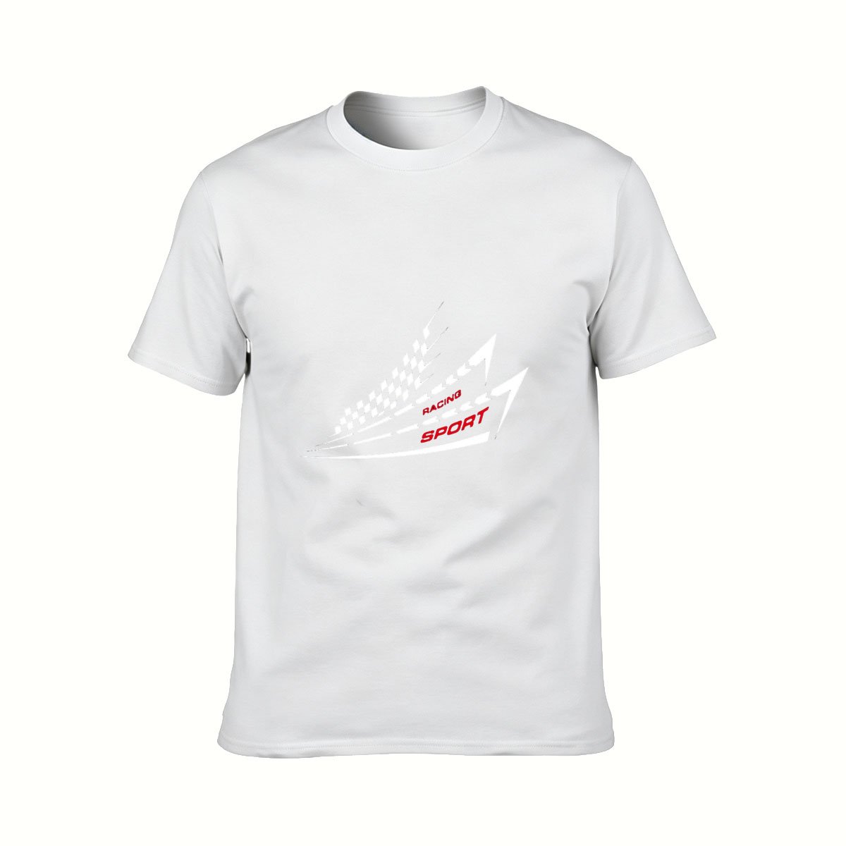 Racing Sport Checkered Flag Men's T-Shirt - Image 2