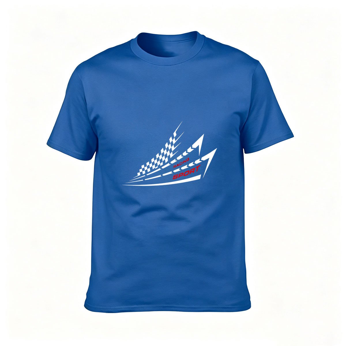 Racing Sport Checkered Flag Men's T-Shirt - Image 4