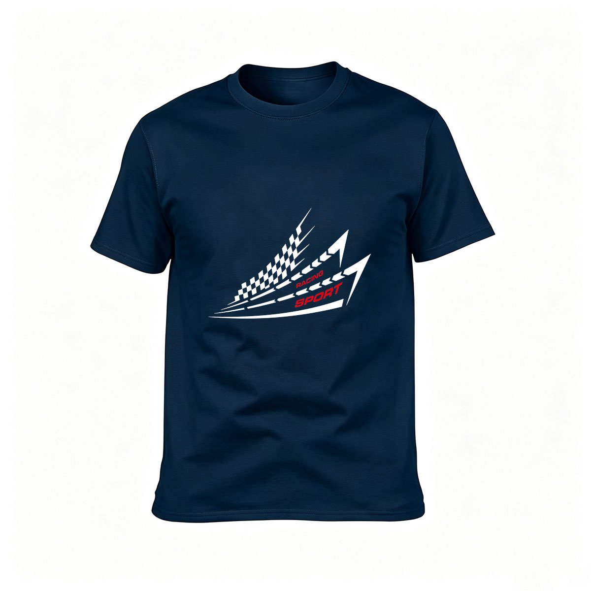Racing Sport Checkered Flag Men's T-Shirt - Image 6