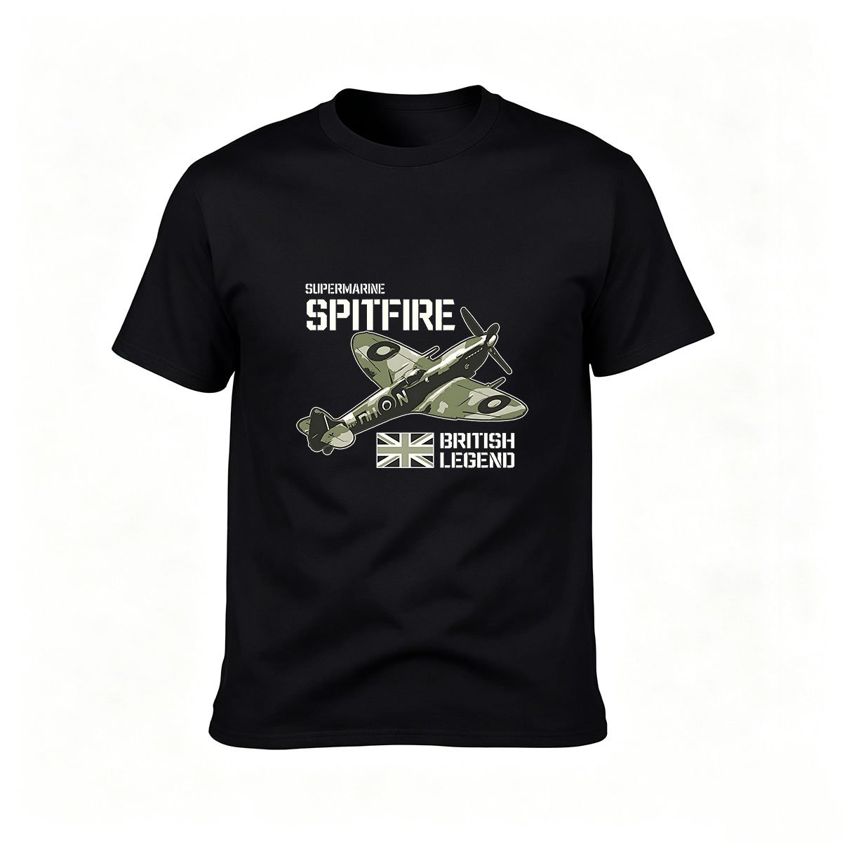 Supermarine Spitfire British Legend Men's T-Shirt Aviation Gift