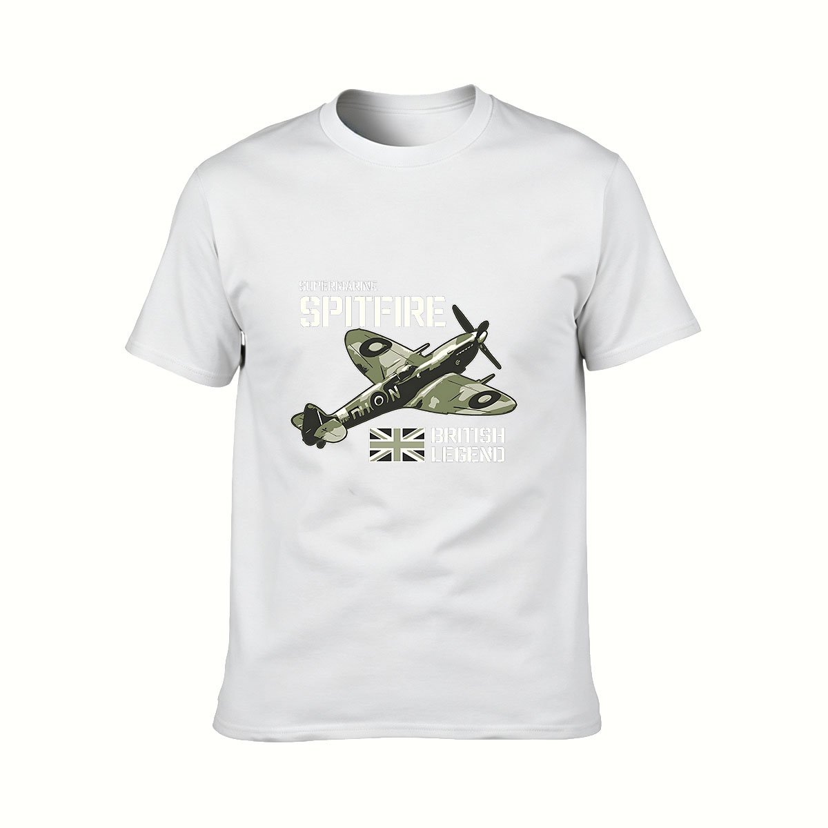 Supermarine Spitfire British Legend Men's T-Shirt Aviation Gift - Image 2