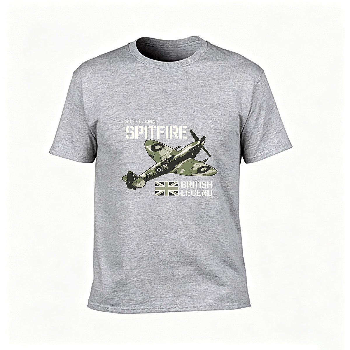 Supermarine Spitfire British Legend Men's T-Shirt Aviation Gift - Image 3