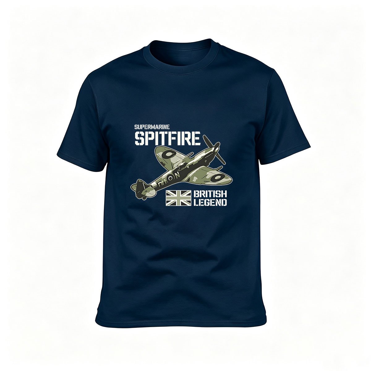 Supermarine Spitfire British Legend Men's T-Shirt Aviation Gift - Image 6