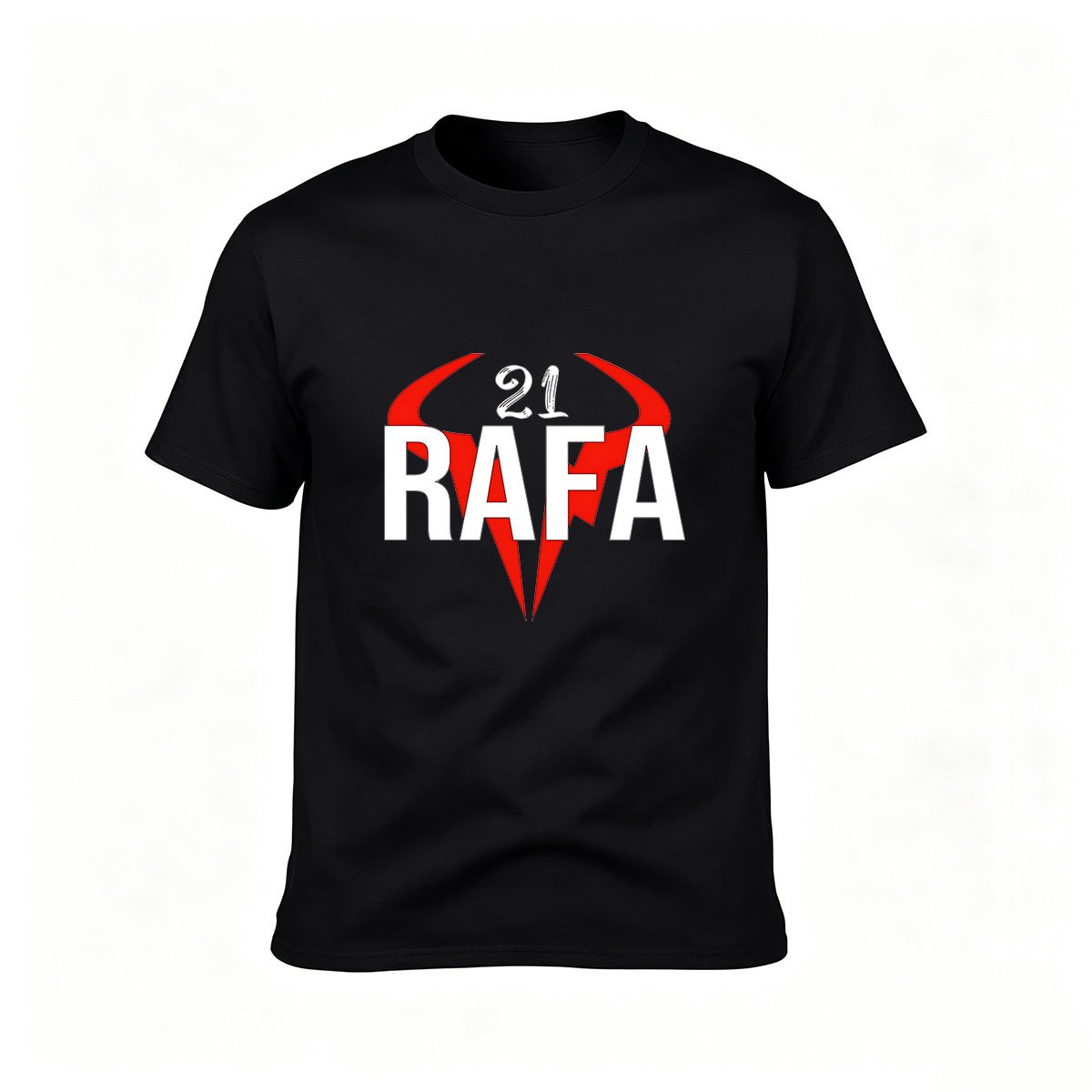 Rafa 21 Bull Logo T-Shirt Men's Casual Gift Wear