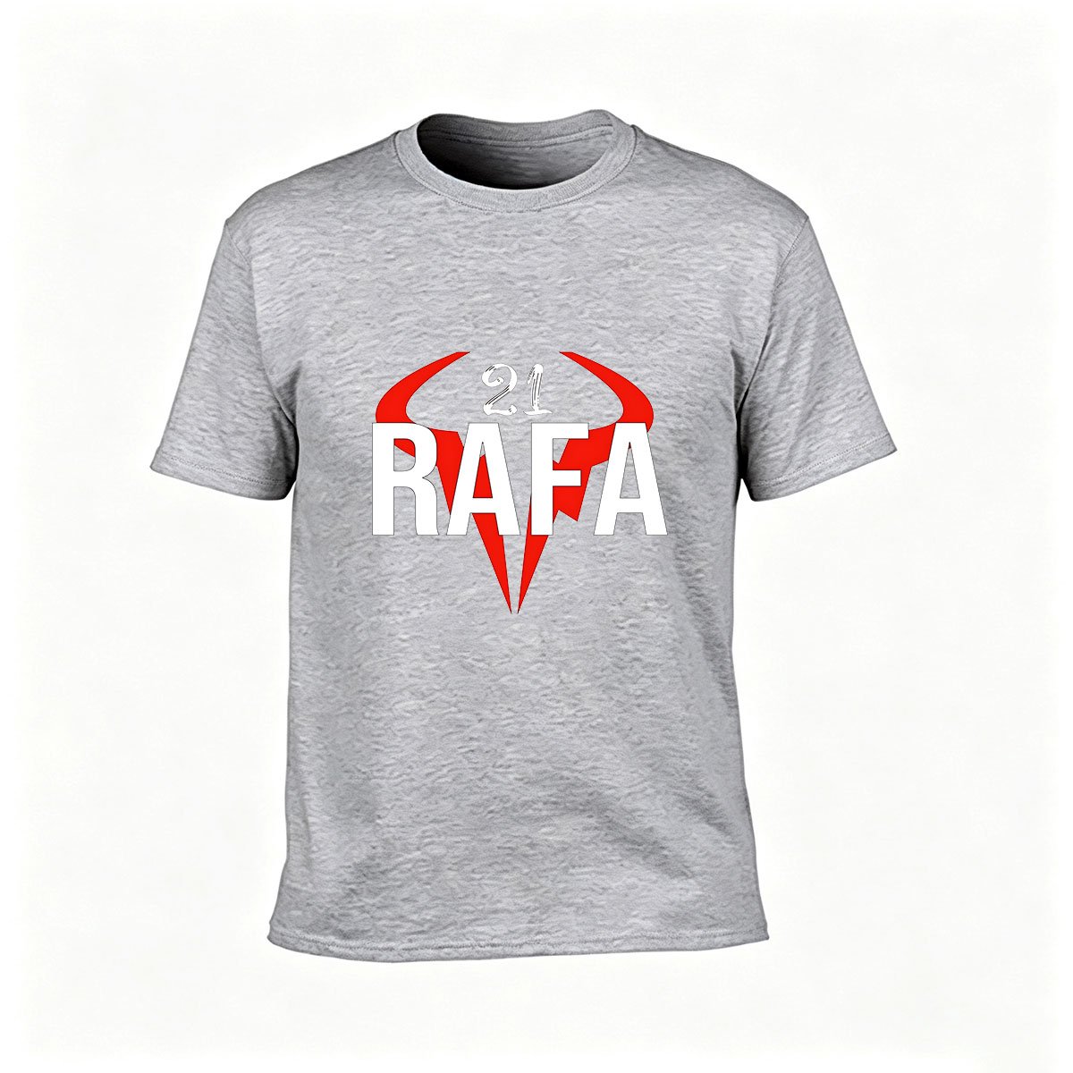 Rafa 21 Bull Logo T-Shirt Men's Casual Gift Wear - Image 3