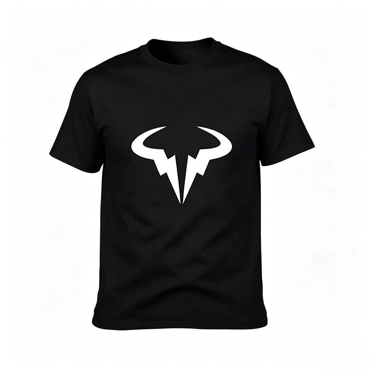 Men's Black T-Shirt with Bull Logo Design for Gifts and Casual Wear