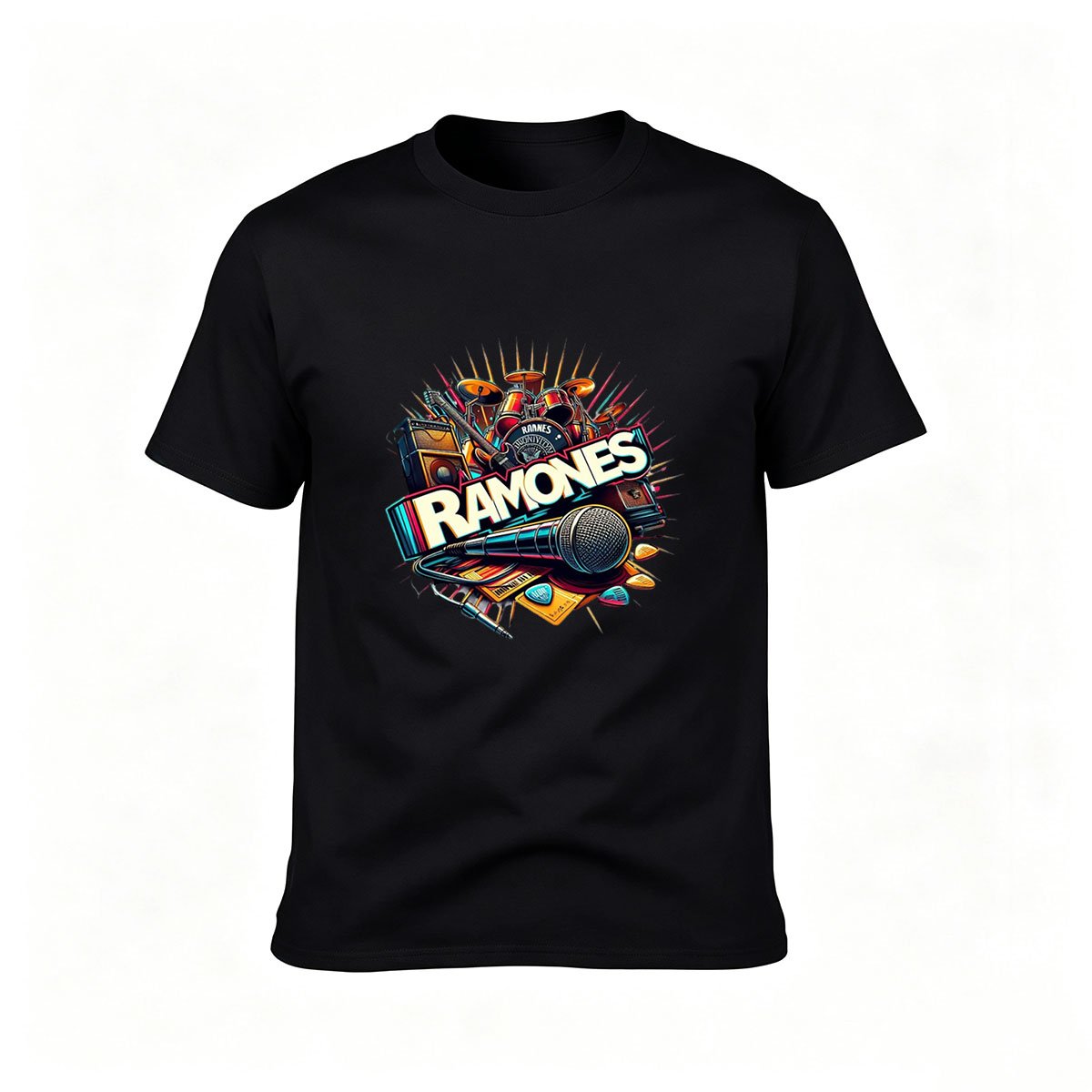 Ramones Band Music T-Shirt Men's Rock Gift Tee