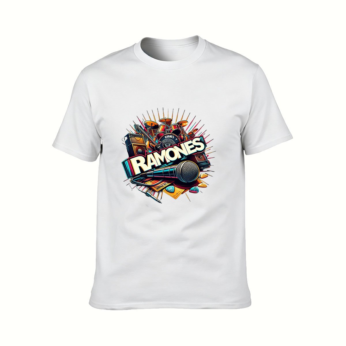 Ramones Band Music T-Shirt Men's Rock Gift Tee - Image 2