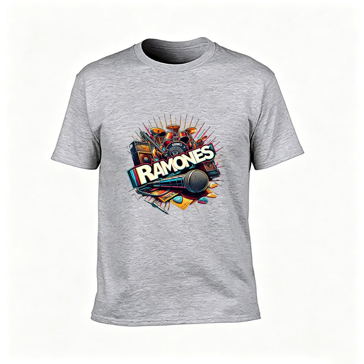Ramones Band Music T-Shirt Men's Rock Gift Tee - Image 3