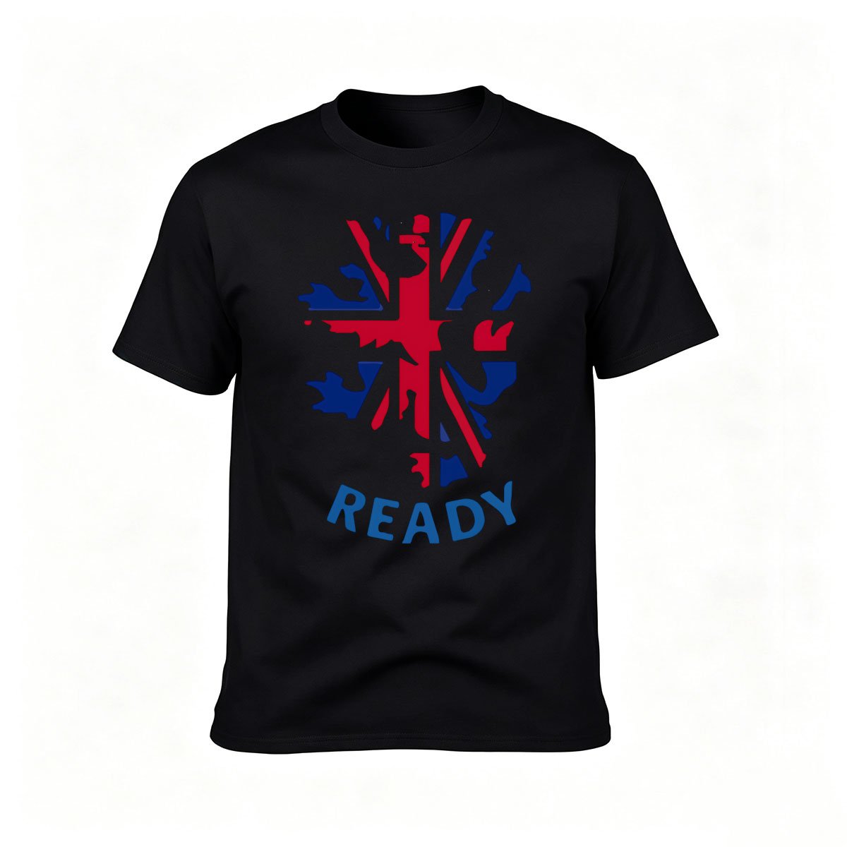 UK Flag Design Men's T-Shirt Ready Print Tees Gift for Him