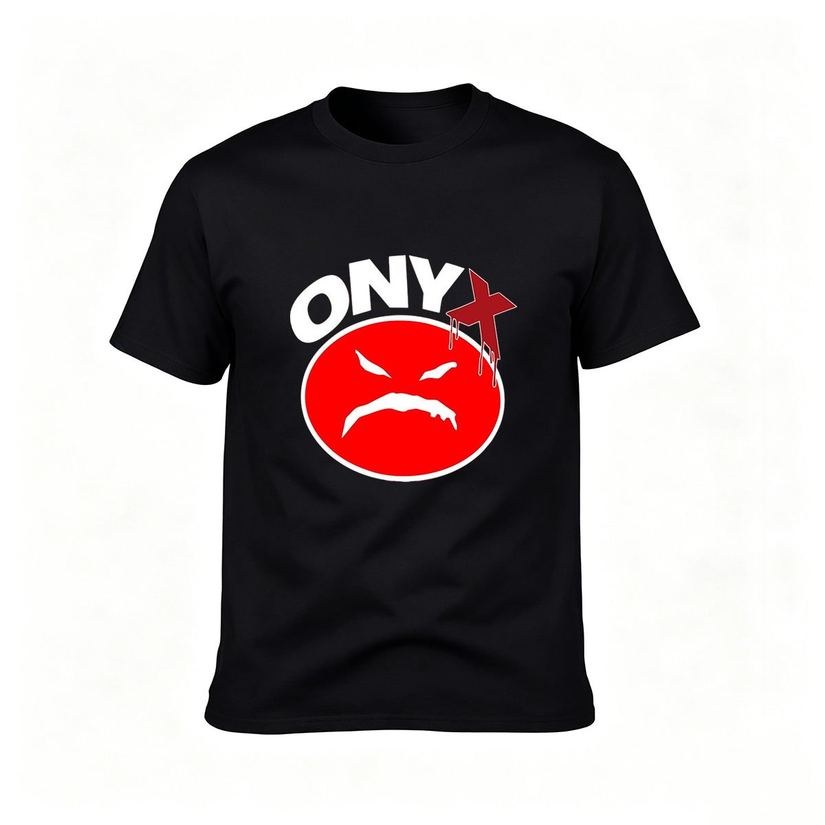 ONY Red Face Logo Men's T-Shirt Casual Streetwear Gift