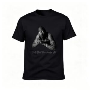 Only God Can Judge Me T-Shirt Men's Hip Hop Fashion Tee Gift