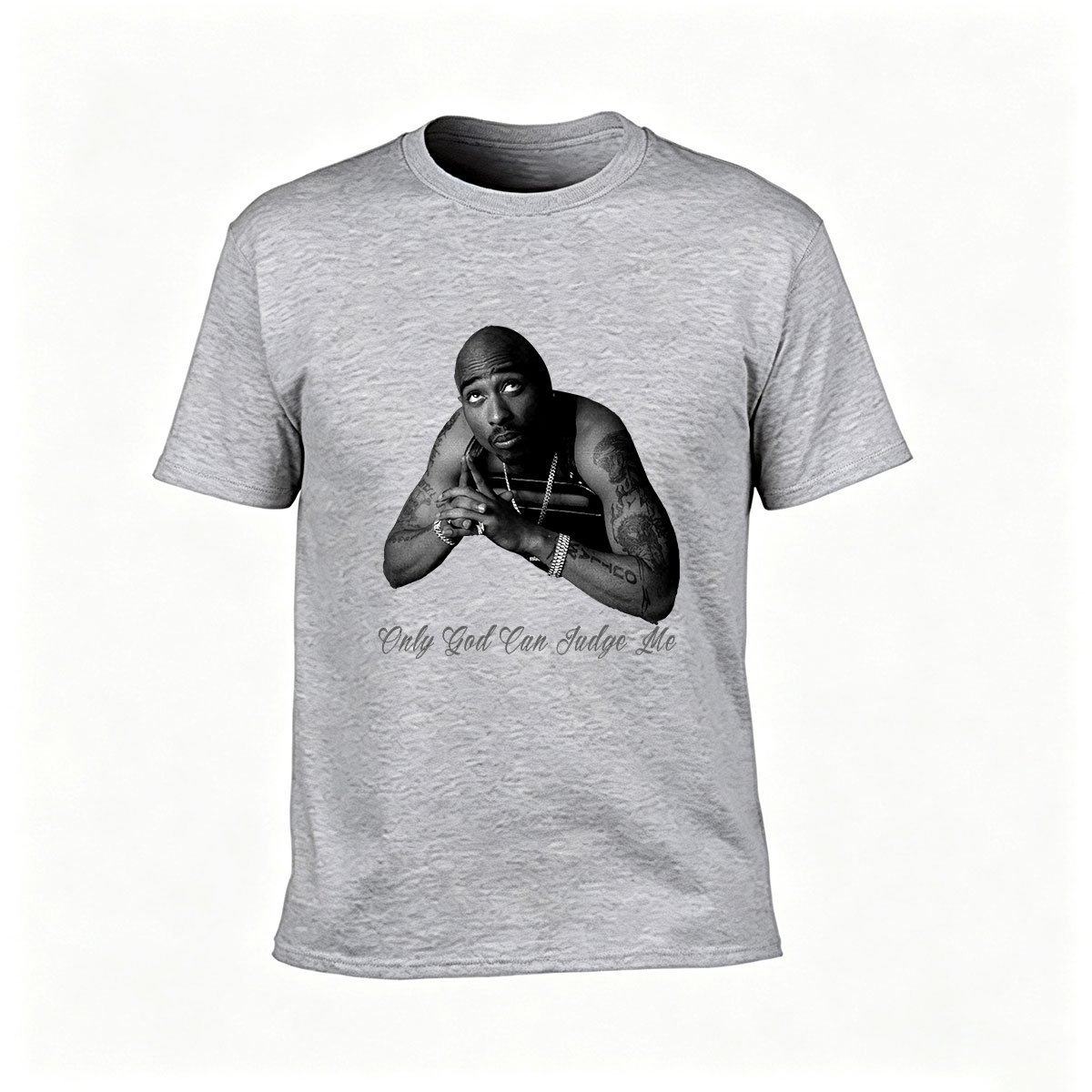 Only God Can Judge Me T-Shirt Men's Hip Hop Fashion Tee Gift - Image 3