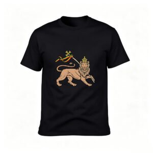 Lion of Judah T-Shirt Men's Ethiopian Symbol Gift Wear