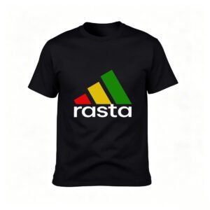 Rasta Color Logo Men's T-Shirt Casual Streetwear Gift