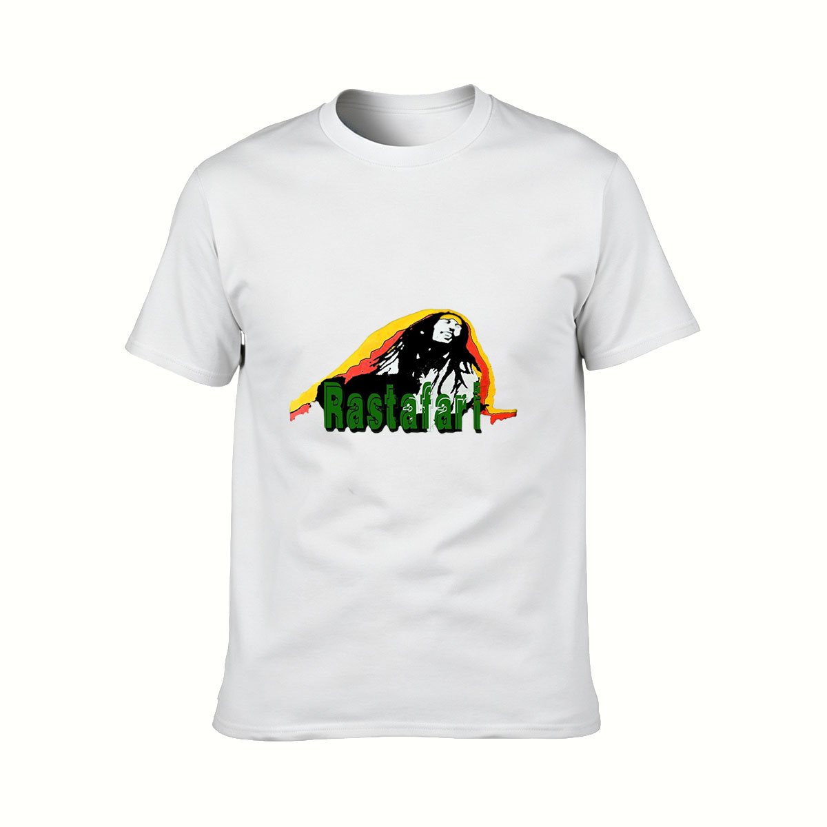 Rastafari Reggae T-Shirt Men's Black Graphic Tee Music Gift - Image 2