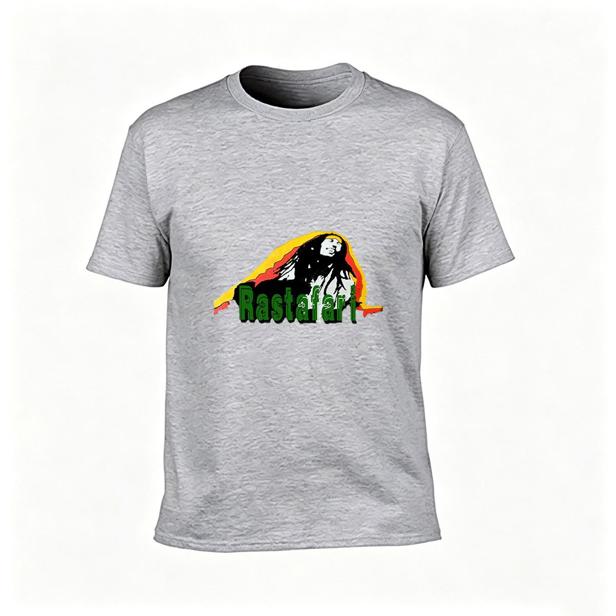 Rastafari Reggae T-Shirt Men's Black Graphic Tee Music Gift - Image 3