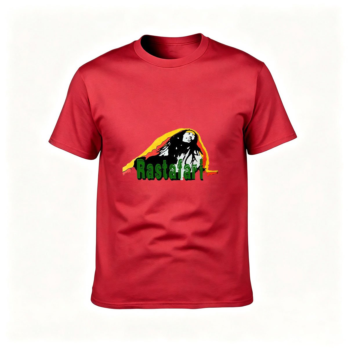 Rastafari Reggae T-Shirt Men's Black Graphic Tee Music Gift - Image 5