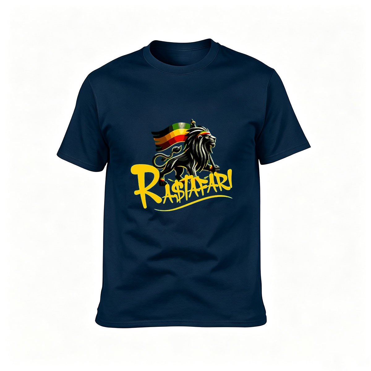 Rasta Lion Print Men's T-Shirt Reggae Culture Gift - Image 6