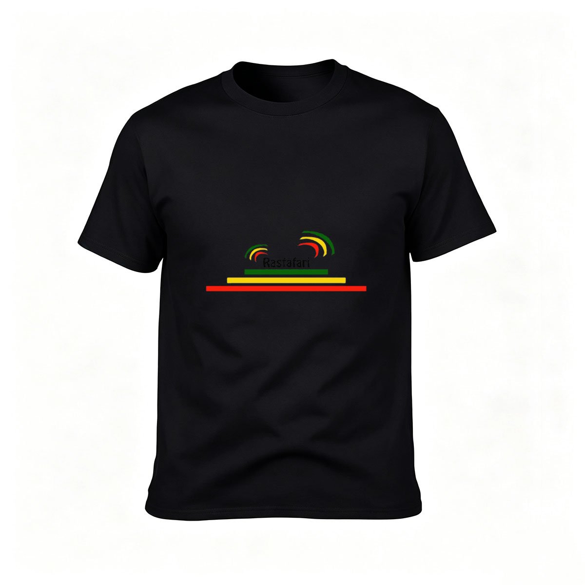 Rastafari Reggae T-Shirt Men's Black Graphic Tee Gift Music Vibes