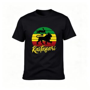 Rastafari Lion T-Shirt Men's Reggae Style Gift Apparel