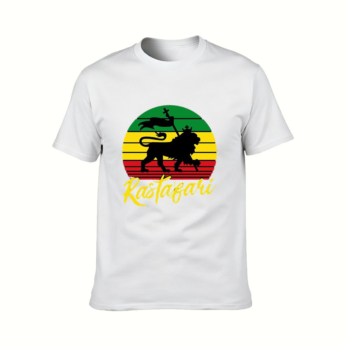 Rastafari Lion T-Shirt Men's Reggae Style Gift Apparel - Image 2
