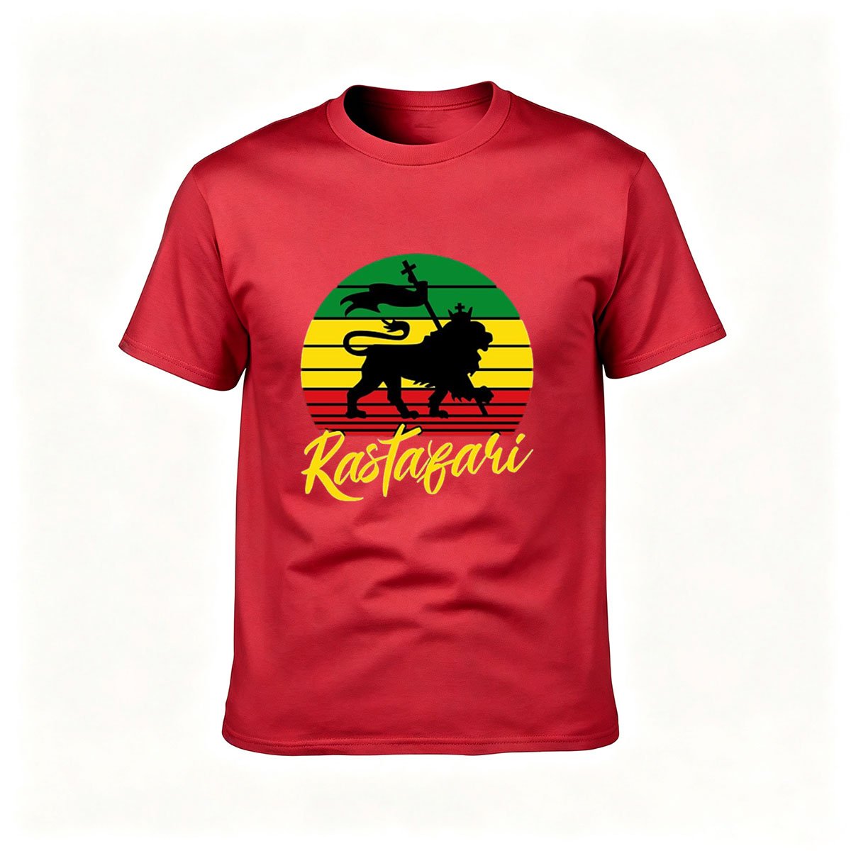 Rastafari Lion T-Shirt Men's Reggae Style Gift Apparel - Image 5