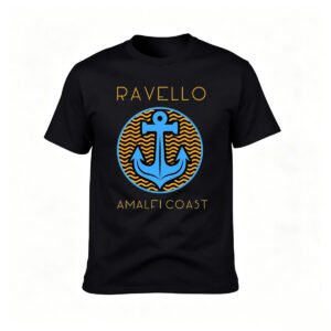 Ravello Amalfi Coast Anchor T-Shirt Men's Travel Gift Tee