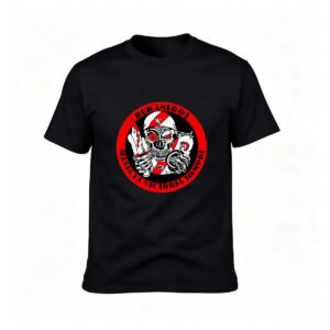 Bukaneros Pirate Skull T-Shirt Men's Black Crew Neck Graphic Tee Gift
