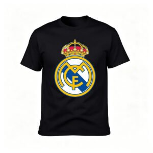 Real Madrid Logo Men's T-Shirt Football Gift Wear