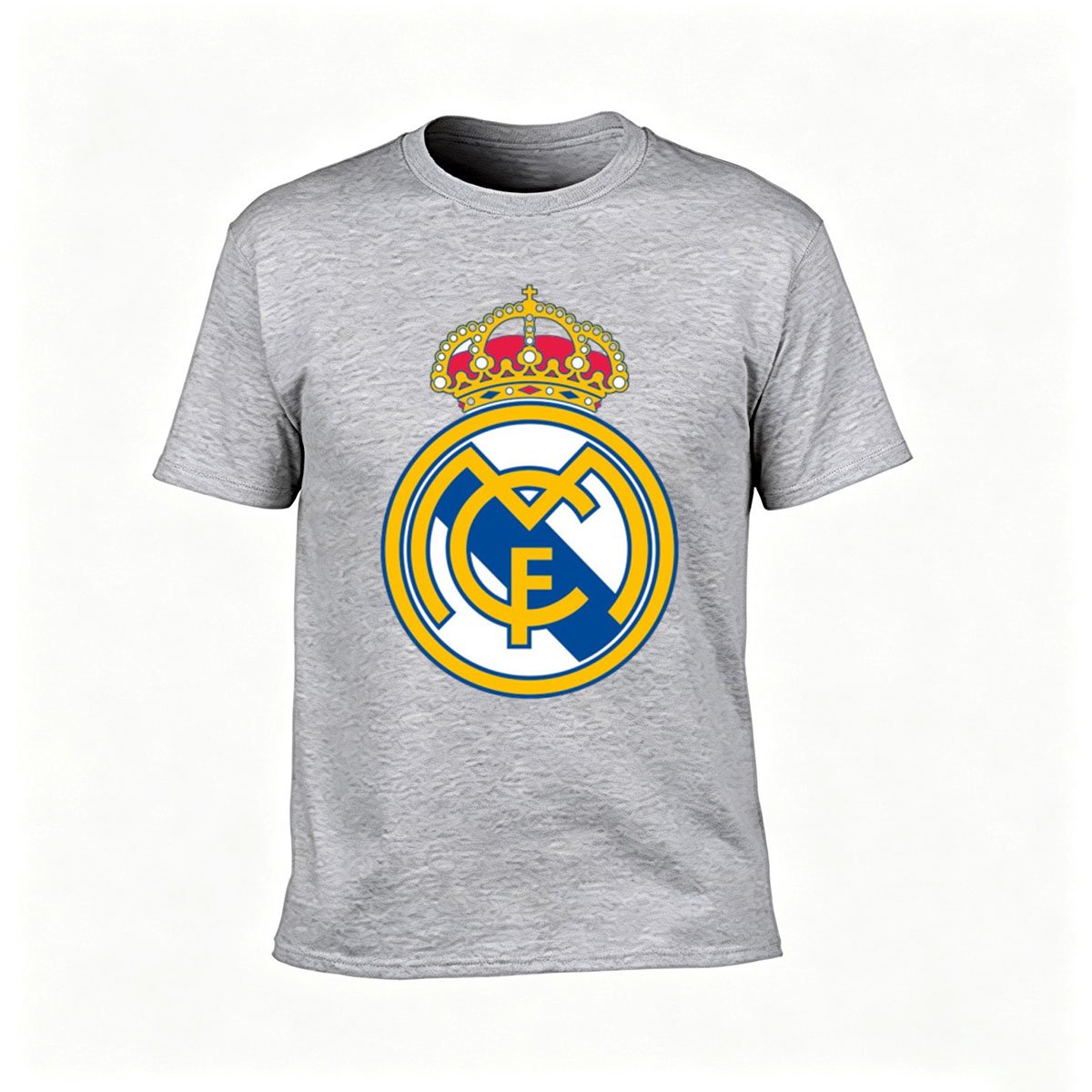 Real Madrid Logo Men's T-Shirt Football Gift Wear - Image 3