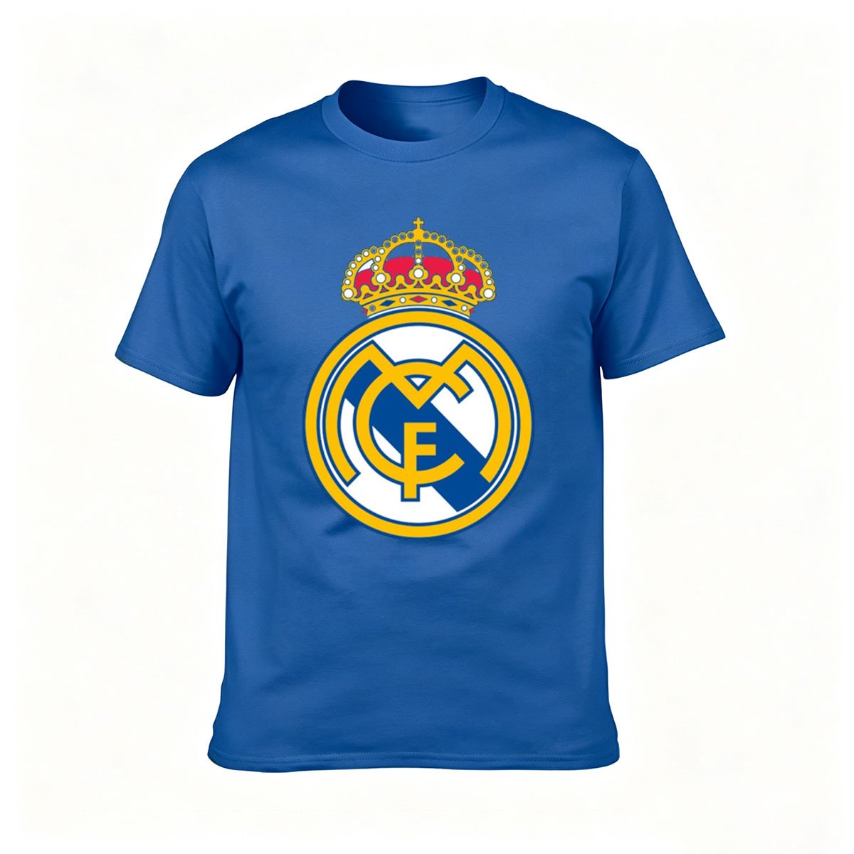 Real Madrid Logo Men's T-Shirt Football Gift Wear - Image 4