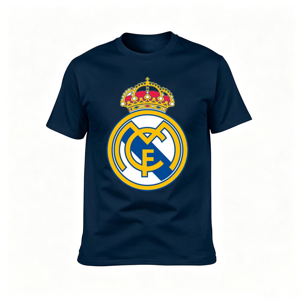 Real Madrid Logo Men's T-Shirt Football Gift Wear - Image 6