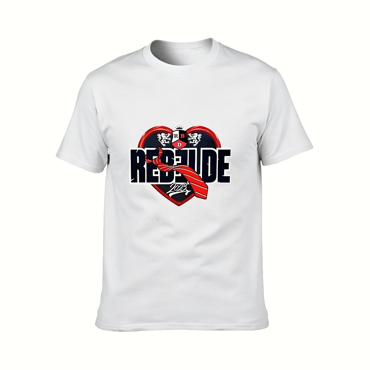 Rebel Pride Heart Design Men's T-Shirt Gift for Fans - Image 2