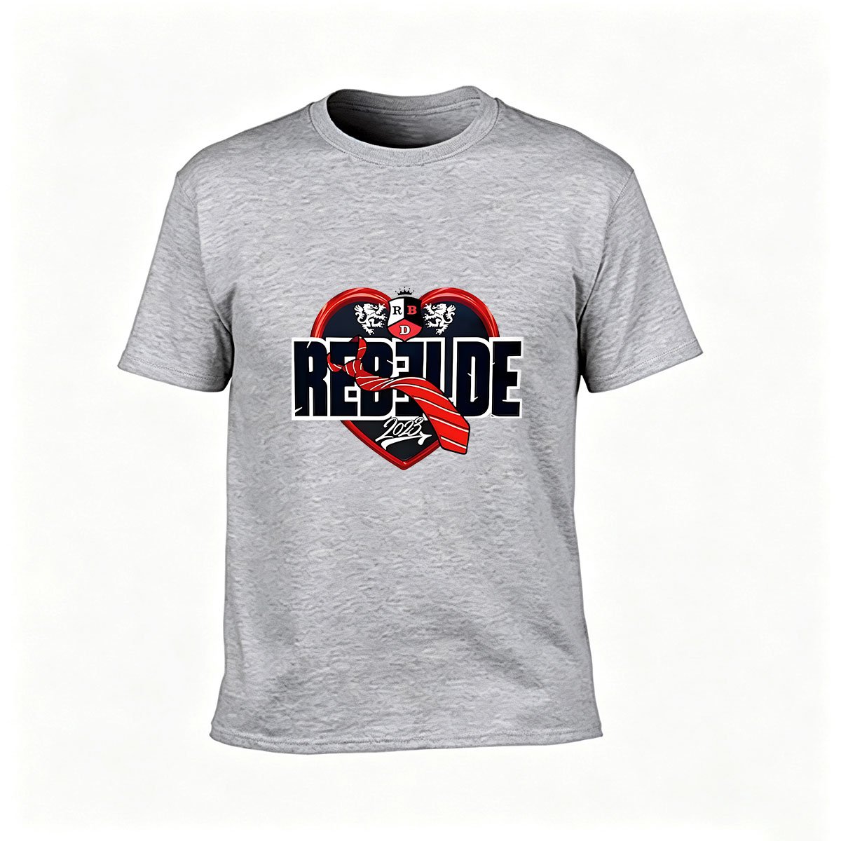 Rebel Pride Heart Design Men's T-Shirt Gift for Fans - Image 3
