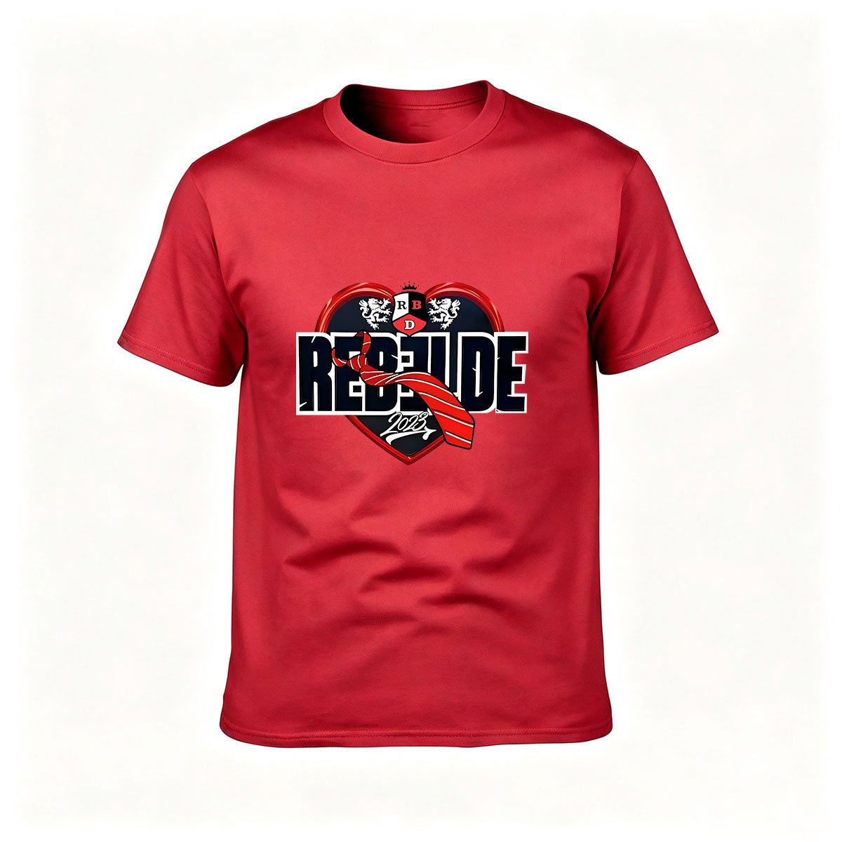 Rebel Pride Heart Design Men's T-Shirt Gift for Fans - Image 5