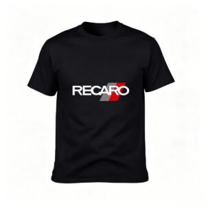 Recaro Logo T-Shirt Men's Black Casual Gift Wear
