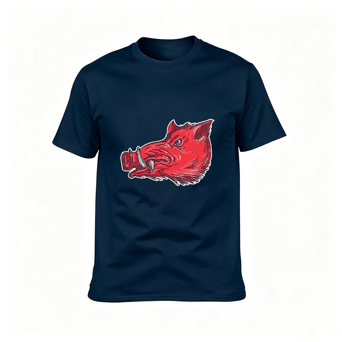 Red Boar Head Graphic Men's T-Shirt Casual Wear Gift - Image 6