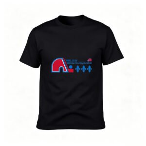 Quebec Nordiques Logo T-Shirt Men's Retro Hockey Tee Gift