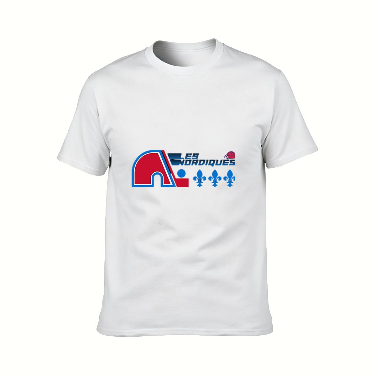 Quebec Nordiques Logo T-Shirt Men's Retro Hockey Tee Gift - Image 2
